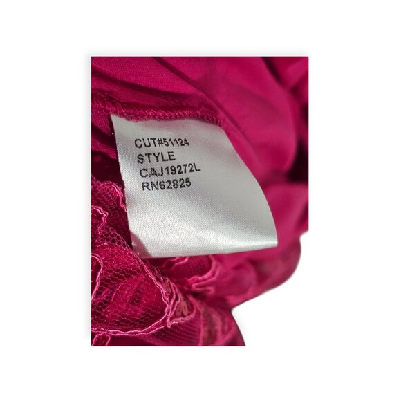 Tadashi Shoji Pink Sequin Embroidered Lace Gown NWT 8 - Picture 9 of 10